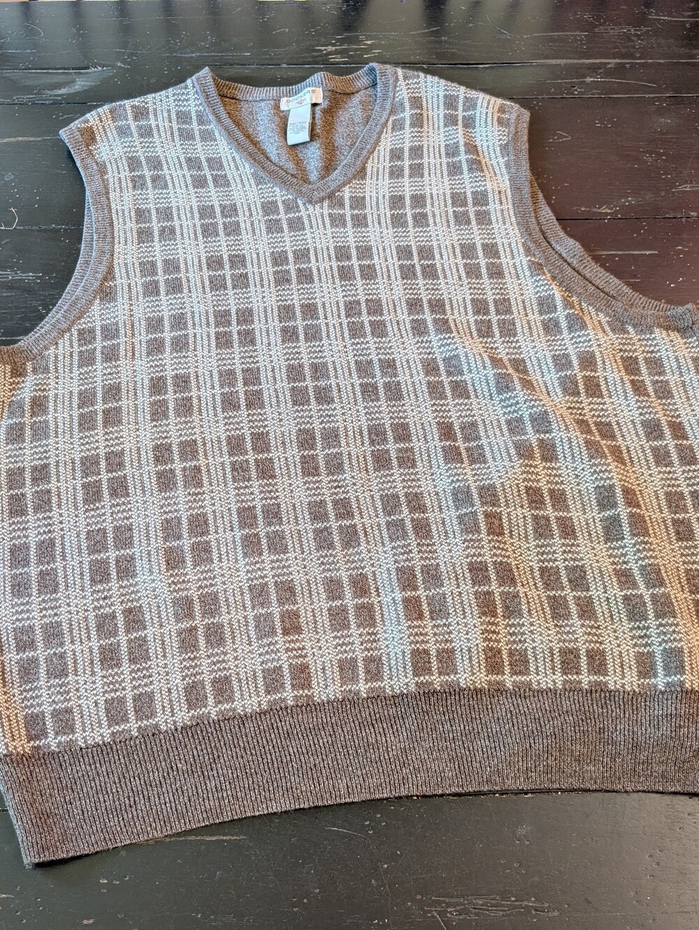 Men's Dockers XXL Sweater Vest "Otter" Comfort Touch Knit 90s Preppy Aesthetic